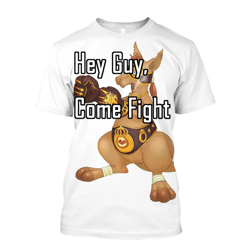 

Jumeast 3D Graphic T Shirts Printed Boxing Gloves Gym T Shirt Anime Kangaroo Tekken Sweat Sport 90s Streetwear Fisting Cool Tops