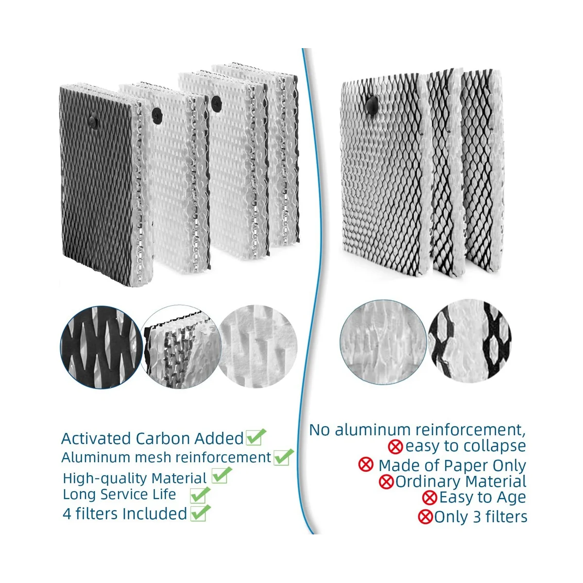 Увлажнитель воздуха HWF100 фитиль фильтр E замена для увлажнителей redbionaire BWF100 4