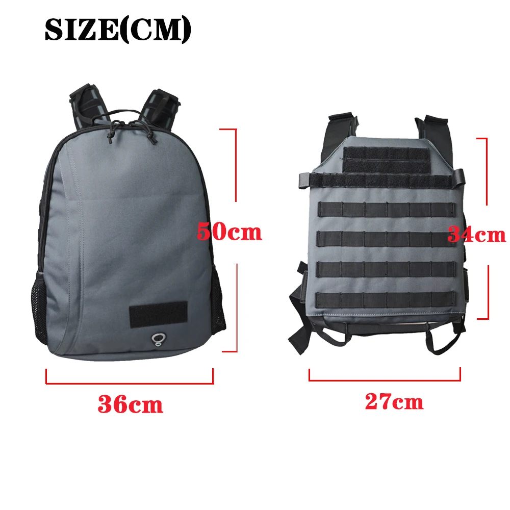 

Military Body Armor Backpack Hunting Outdoor Molle Tactical Backpack Vest Plate Carrier Backpack Quick Release Stealth Vest