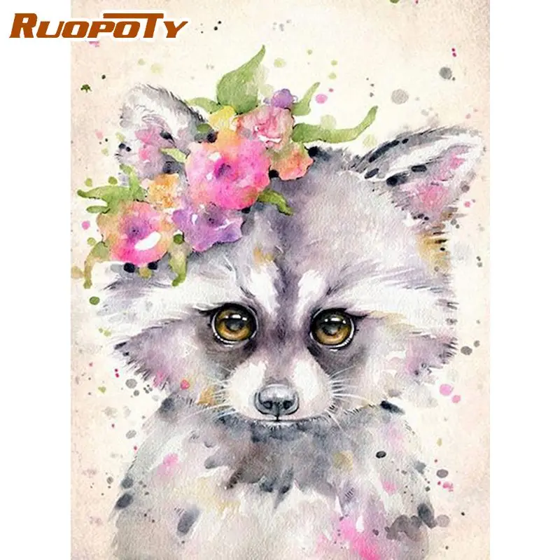 

RUOPOTY Diamond Painting Kits Snowfield Rabbit Diamond Embroidery Sale Mosaic Hobbies And Crafts Personalized Gift