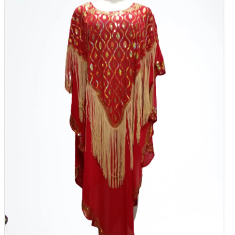 

Женское платье с бахромой, длинное платье с блестками в мусульманском стиле, 2022