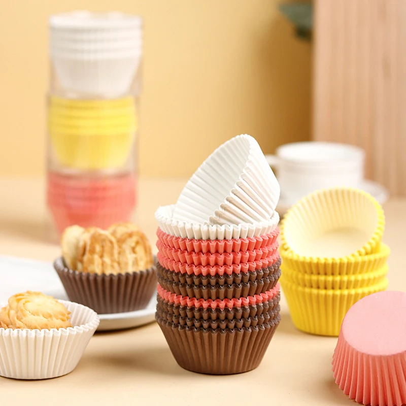 

Pieces Greaseproof Liners Holder Moulds Muffin Mold Cupcake Paper 100 Dessert Cup Cupcake Disposable Cupcake Baking Cake