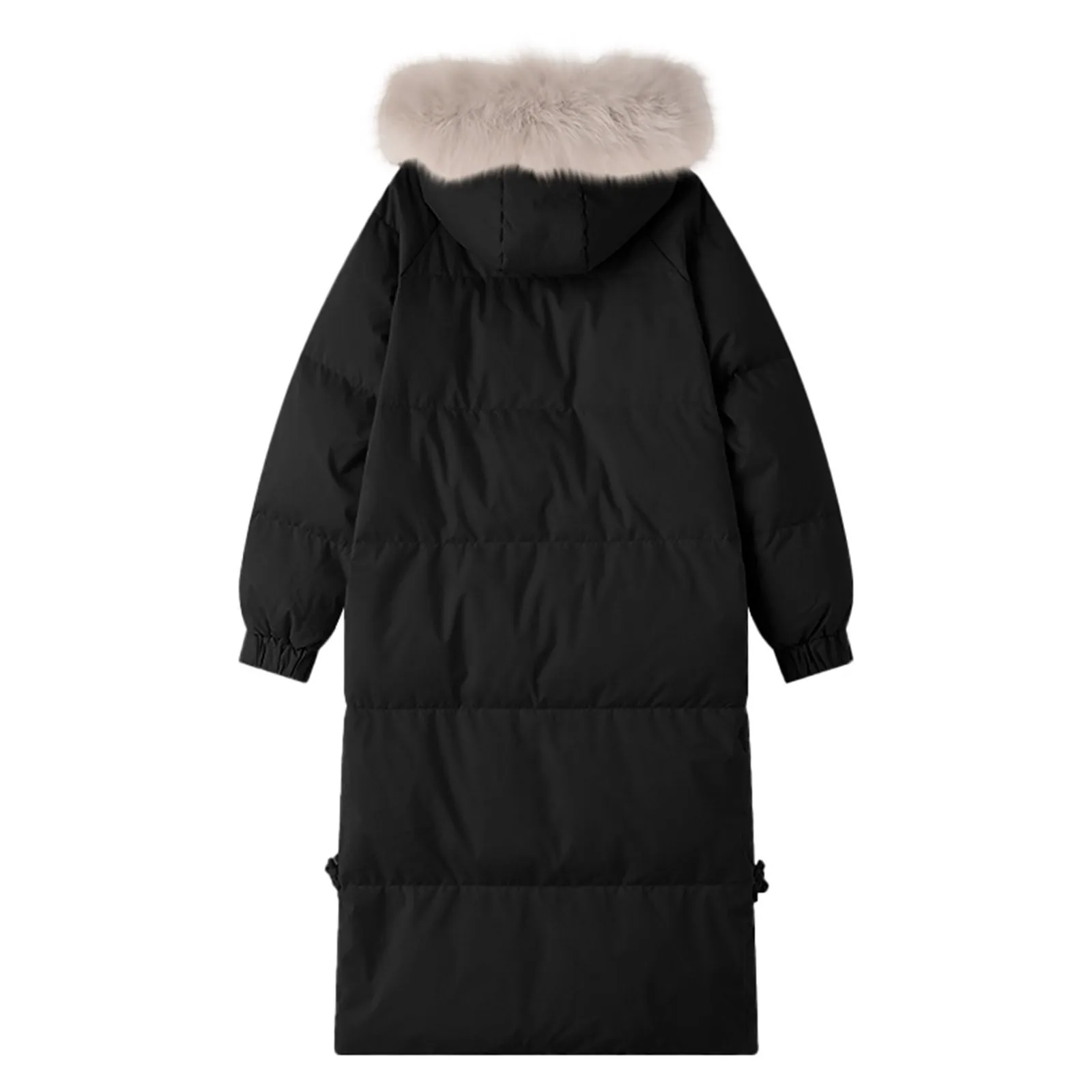 Куртка женская зимняя длинная парка однотонная с капюшоном утепленная куртка