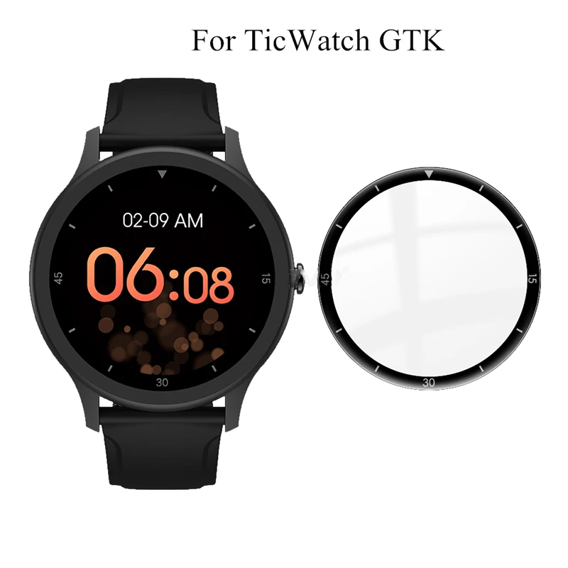 

3D Curved Full Soft Protective Film Cover For Ticwatch GTK Screen Protector SmartWatch Accessories For Tic watch GTK(Not Glass)