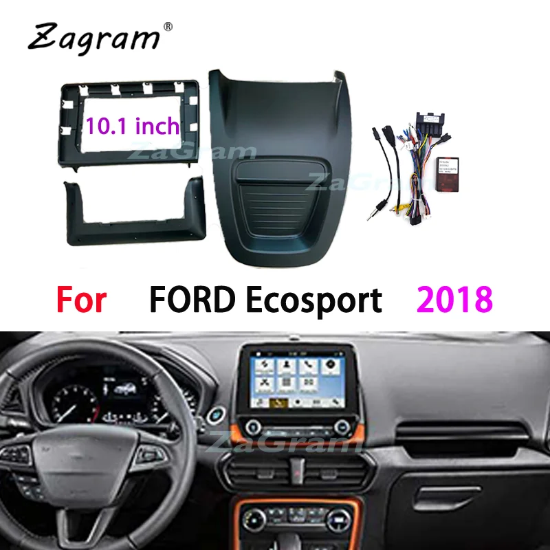 10 1 дюймовый автомобильный кабель Canbus Fascia ДЛЯ FORD Ecosport 2018 видеопанель