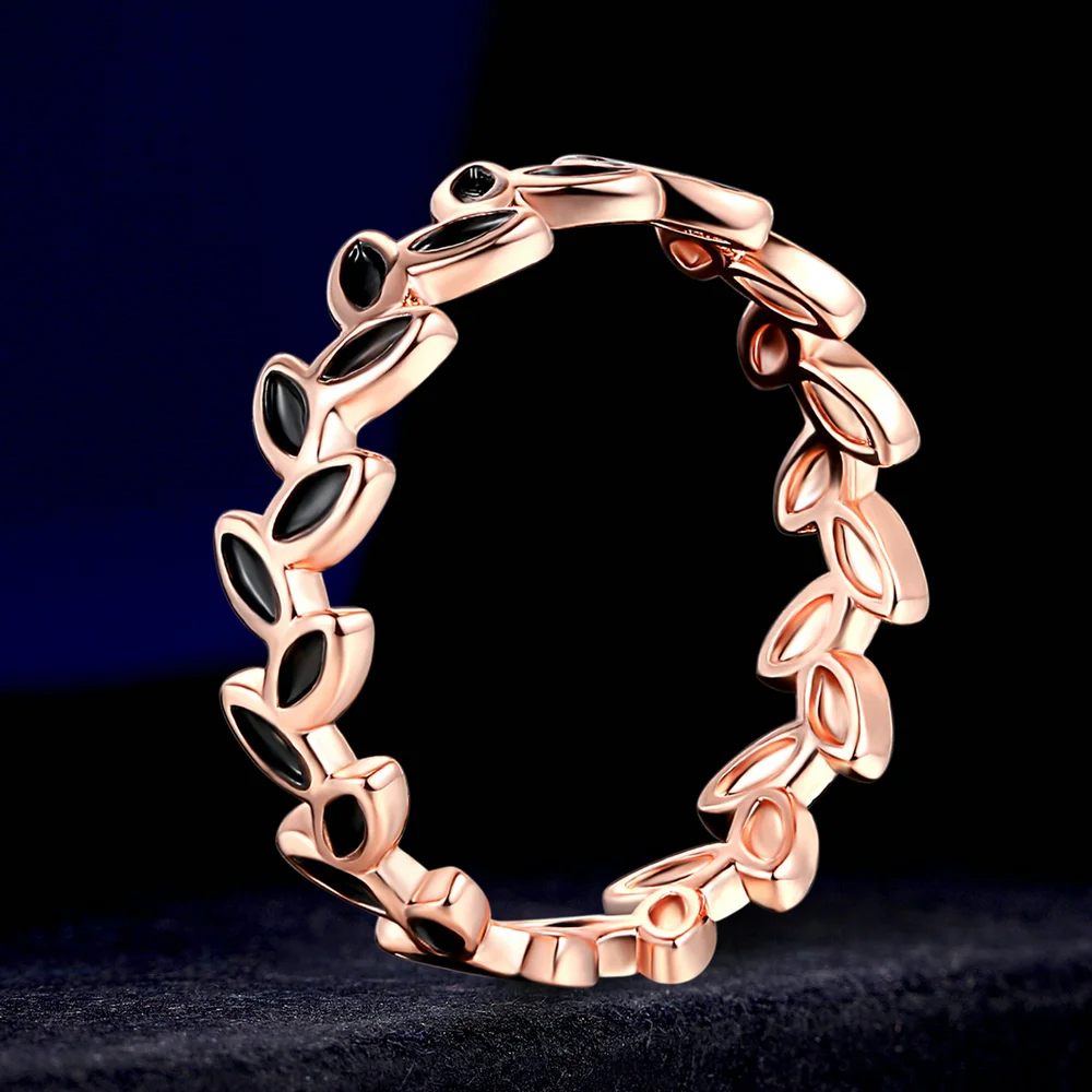 ZHOUYANG высокое качество ZYR183 Оливер листовое кольцо цвета розового золота