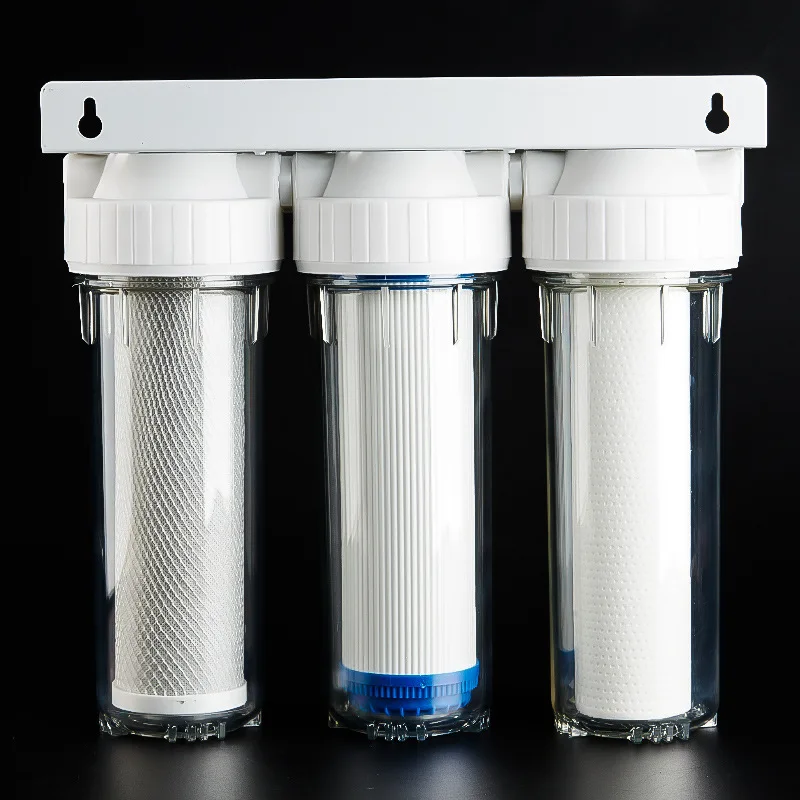 

10 inch Water Purifier 3 Stage Filter Cartridge PP UDF CTO System Water Filters For Household Straight Drinking 1/2" 1/4 Inch