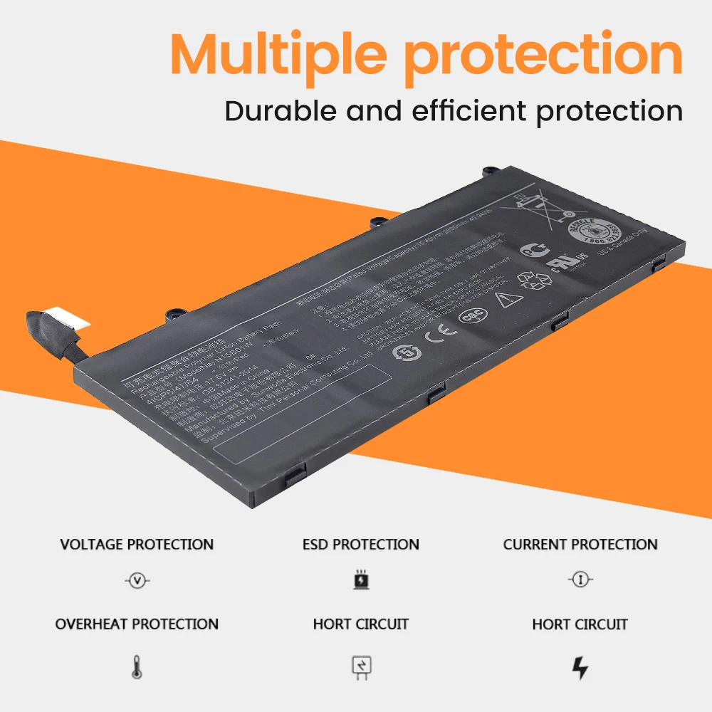 Аккумулятор N15B01W для Xiaomi Mi Ruby 15 6 дюйма Timi TM1703 TM1709 TM1802-AD/N/C серии N15BO1W 4 в Вт/ч