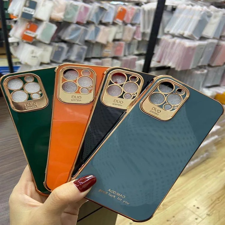 

Electroplated Airbag IPhone Case for Models 11/12/13/14/XR/XS Mini Pro Max - Prevent Drops with 8 Color Options