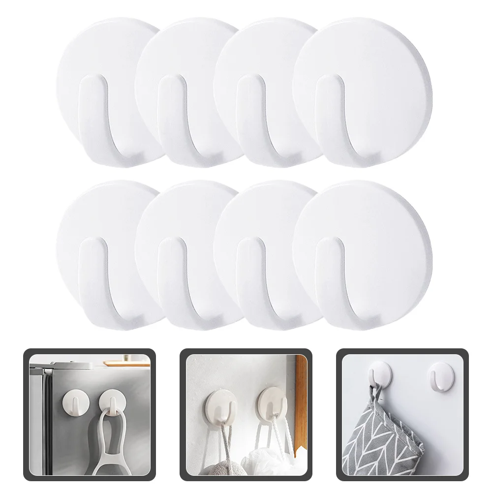 

8pcs Practical Magnetic Hooks Magnetic Coat Hooks