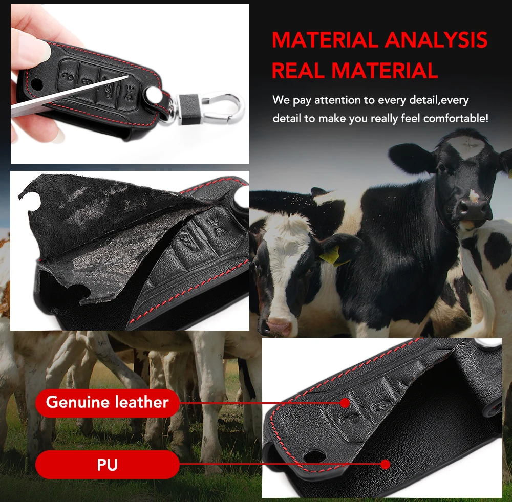 Кожаный чехол для автомобильного ключа AUDI A4 A4L A5 Q5 Q7 TT 2016 2017 Key 2018 аксессуары