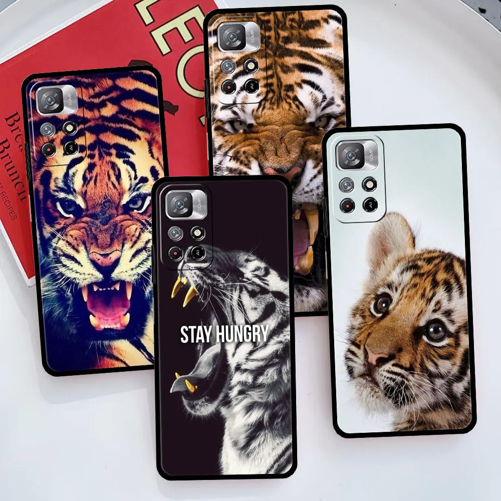 

Full Capa Tiger Leopard Lion Head Celular Funda For Redmi 8 10 9T 9S K40 11 Pro 7 9C 9A 9 8T K50 K40S