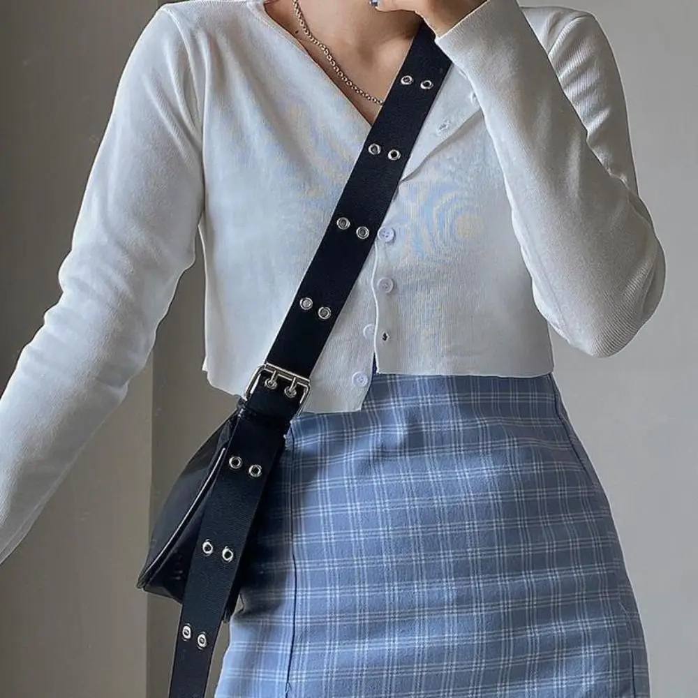 Винтажная Черная Нейлоновая Сумка Через Плечо Для Женщин Повседневная На