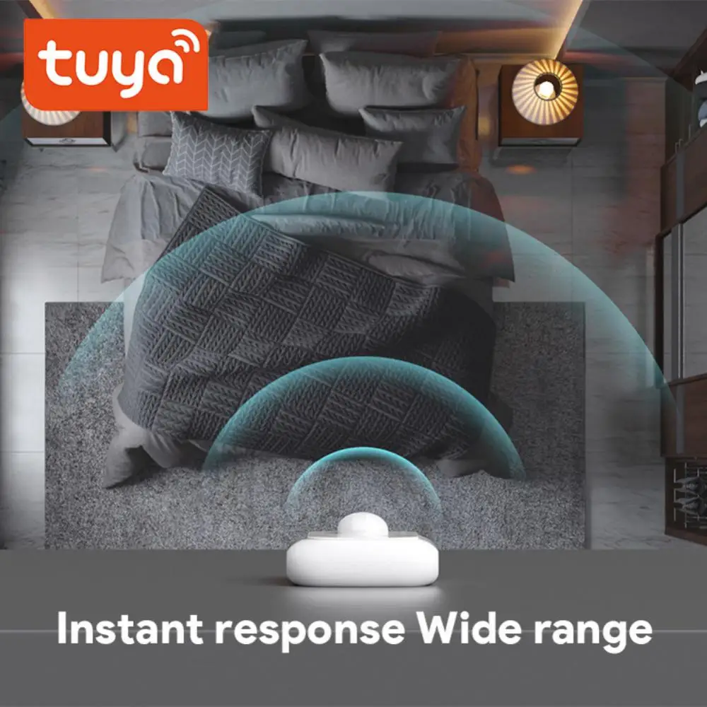 Датчик движения Tuya Alexa Zigbee Беспроводной сенсор для умного дома с Wi-Fi функцией