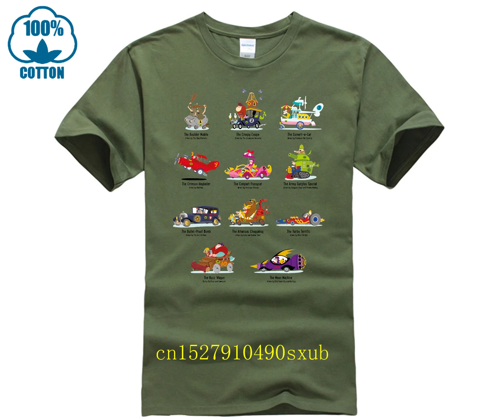 Фото Футболка MAGLIA WACKY Race DASTARDLY AND MUTTLEY CARTONE ANNI 80, культ №2