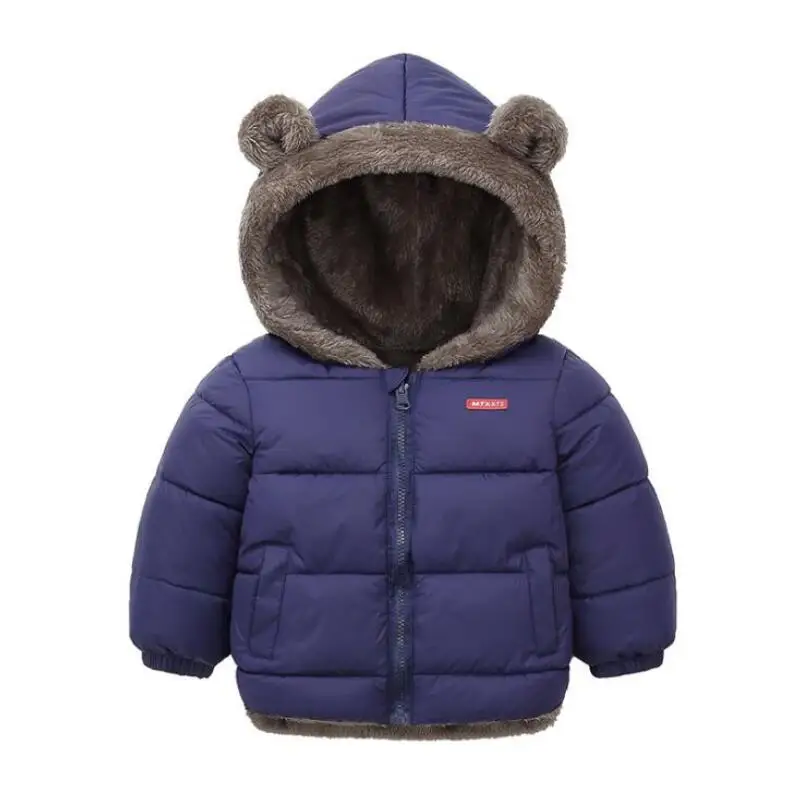 

Cashmere Children Coat 2023 New Autumn Winter Thicken Jacket Boys Girls Solid Color Hooded Jacket Kids Parka Outerwear 2-6Yrs