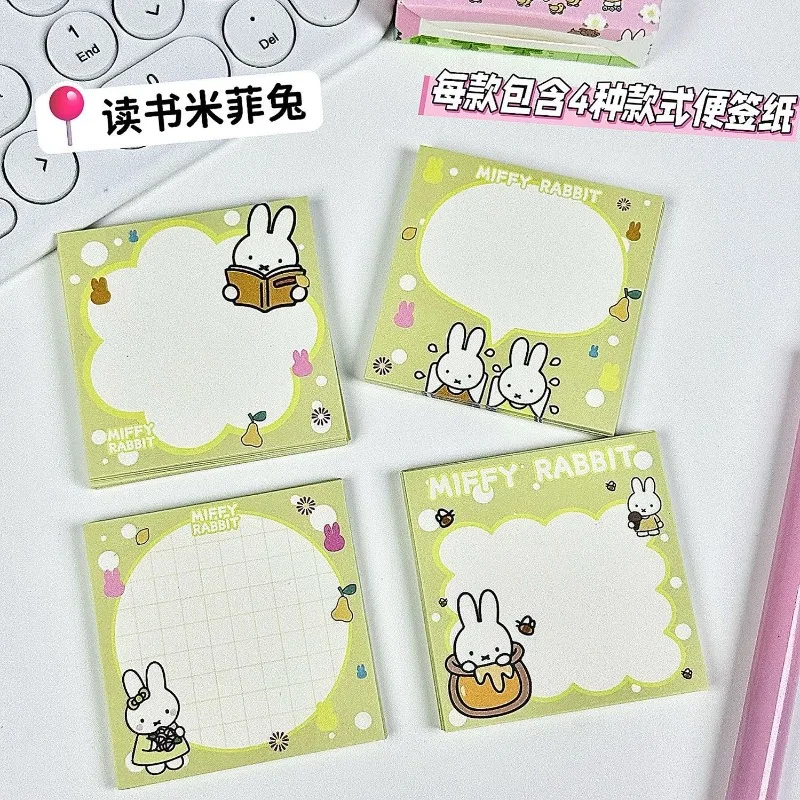 Фото 200 шт. популярных стикеров серии Kawaii Miffy: мультяшные, креативные, милые, с принтом, портативные, для заметок, канцелярские товары для девочек №5