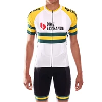 2021 bike exchange cycling team jersey bike shorts 9d bib set ropa ciclismo mens mtb summer bicycling maillot bottom clothing