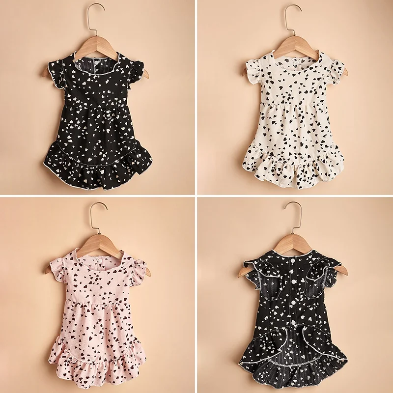 

Летняя юбка с принтом собаки, милое платье с сердечками для собаки, одежда принцессы для маленьких собак, юбка для принцессы, одежда для дома...