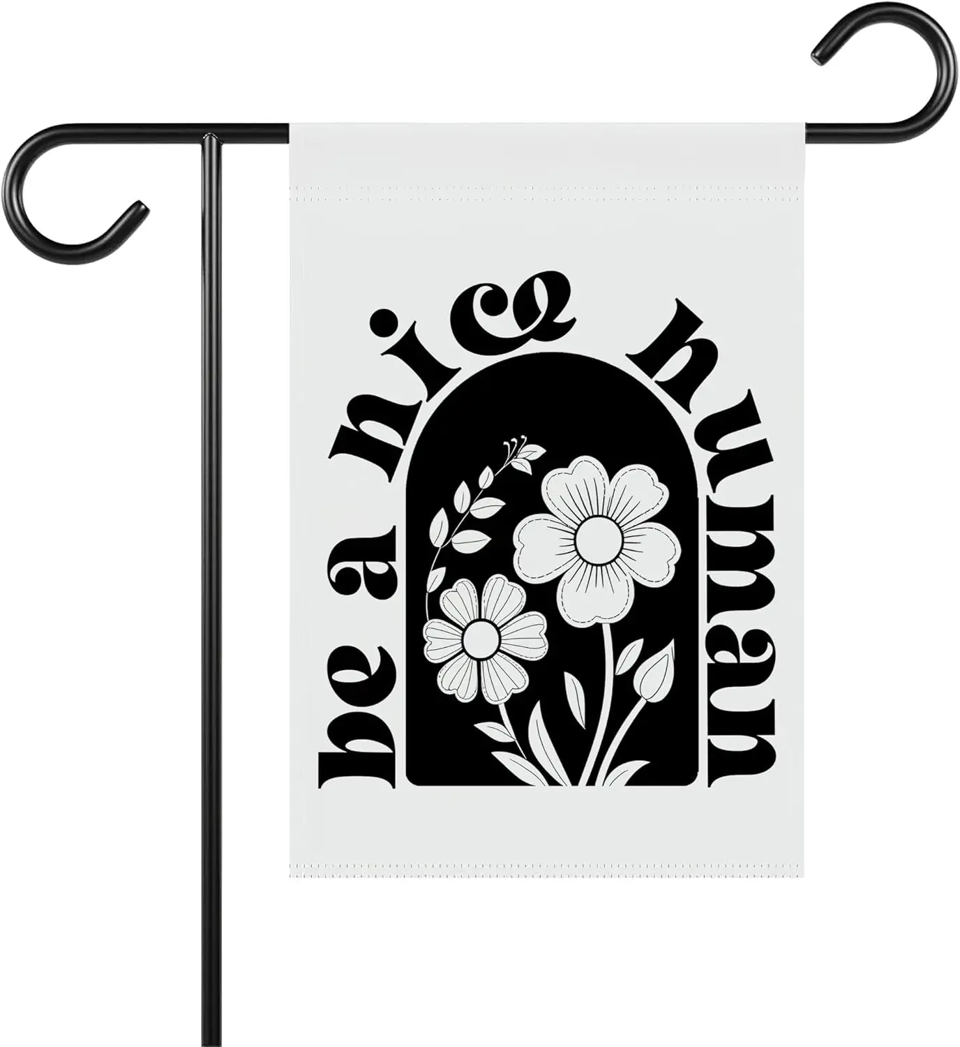 LissiArt97 Be A Nice Human Garden Flag - Флаг доброты и двора Флаги позитивности Подарок для друга