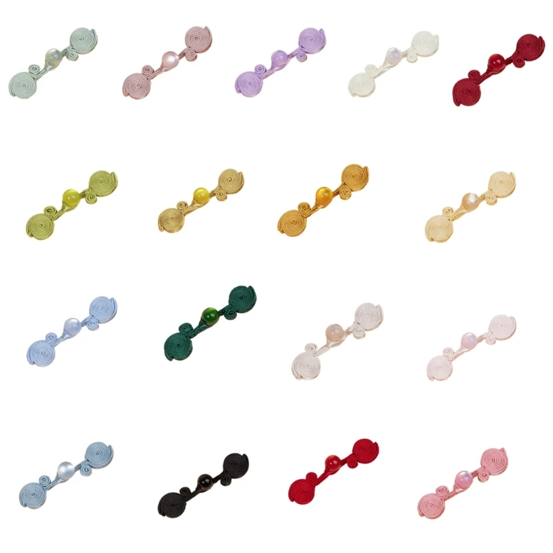 Изысканные пуговицы ручной работы из полиэстера в форме китайского узла для