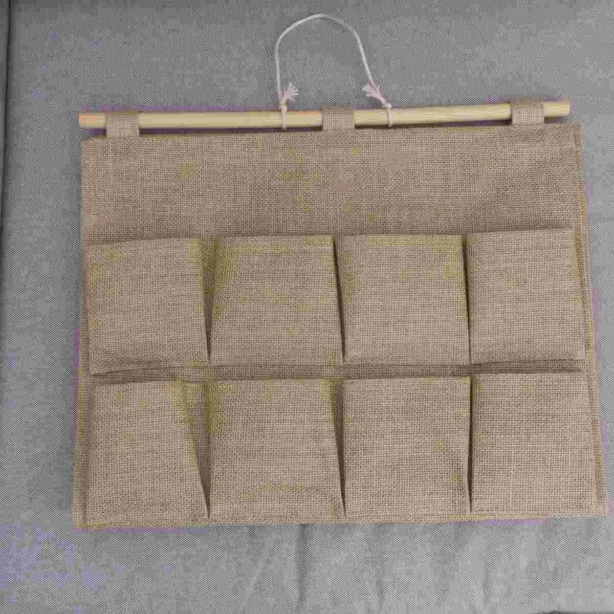 

Door Canvas Hanging Storage Bag Fabrics Wall Door Closet Storage Bag Sundries Organizer 13 Pockets