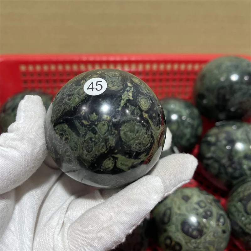 

Natural peacock's eye crystal rock polishing rough stone Ball