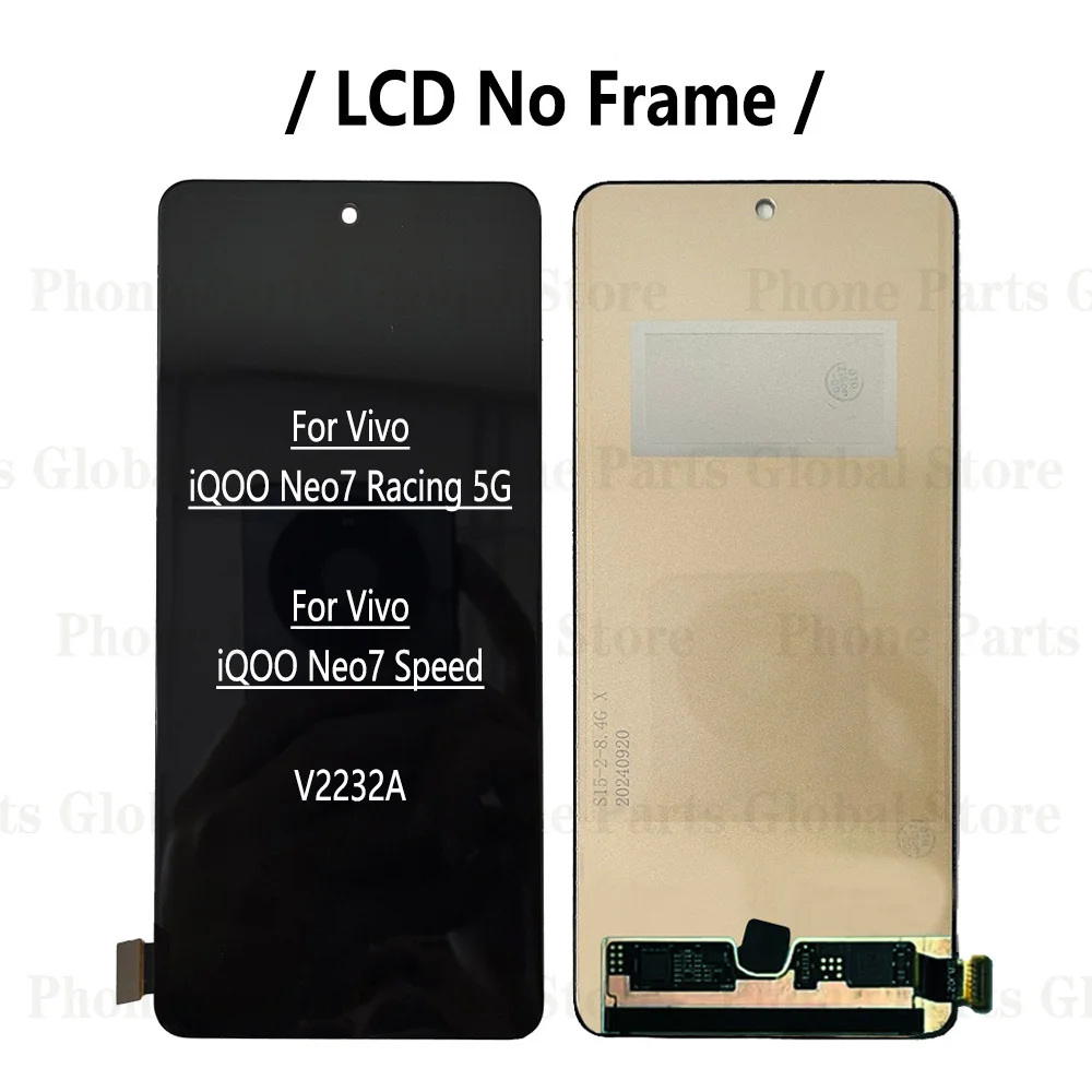 Фото AMOLED для Vivo iQOO Neo7 Racing 5G ЖК-экран V2232A ЖК-дисплей с сенсорным преобразователем и QOO Neo 7-скоростной ЖК-дисплей в сборе №2