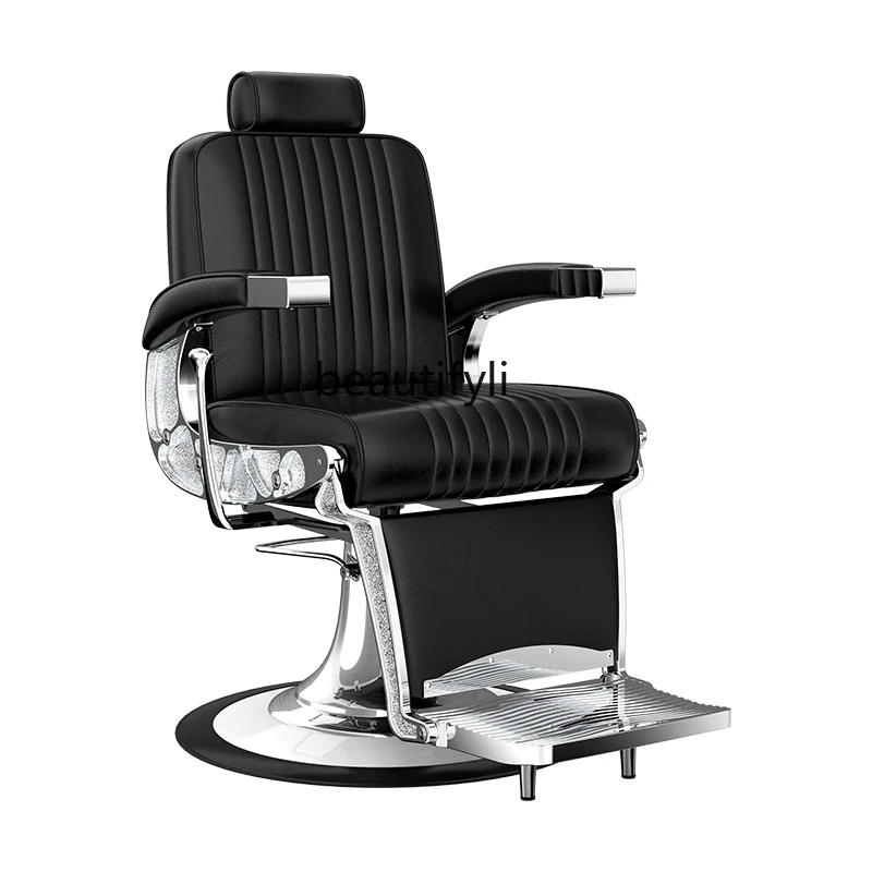 

Men's Oil Head Chair Reclining Face Shaving Chair Hair Cutting Chair Barber Chair Salon Hair Chair
