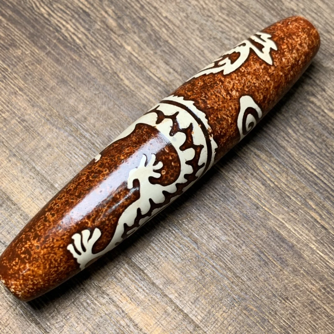 

Бусины из дракона Dzi с изысканным агатом и пятью морщинами