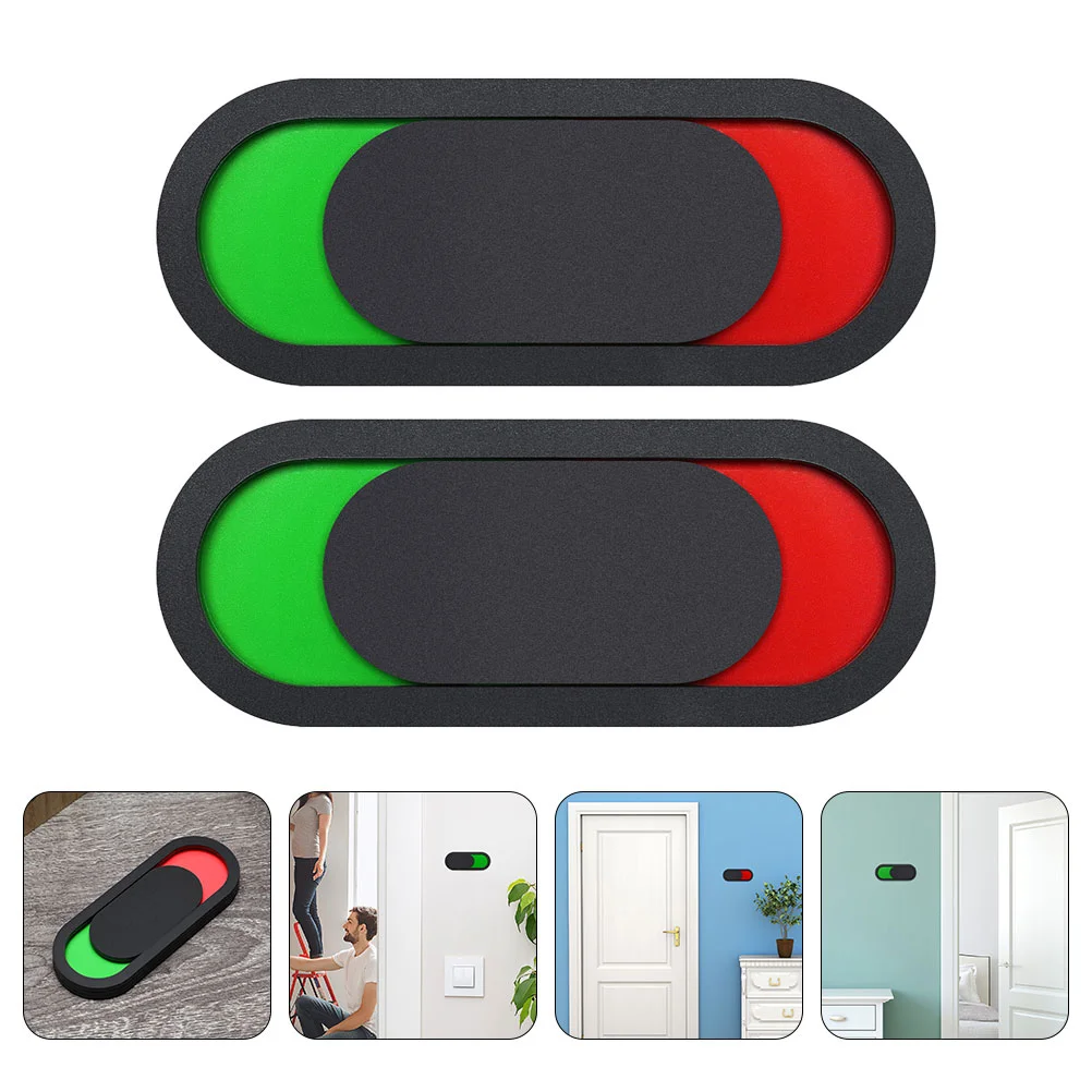 

2 шт. идентификационная табличка для туалета, значок для занятий на открытом воздухе, для офиса, подвесной аксессуар для ванной комнаты, слайд, конфиденциальность