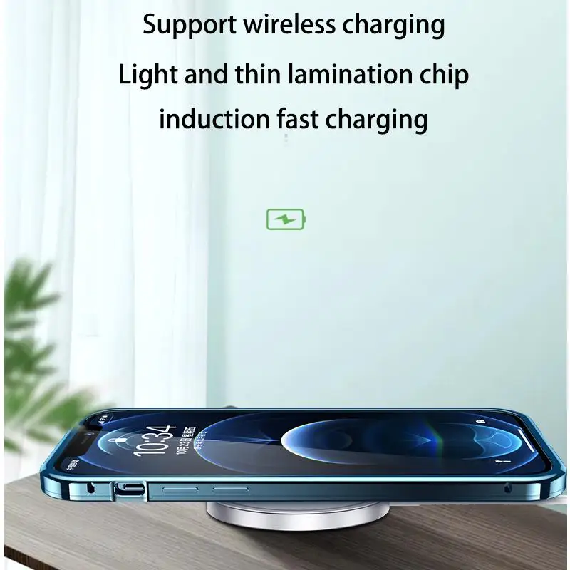 Metal magnetic case for iPhone 14 13 Pro Max Camera protective shell for iPhone 12 11 Pro Max Comparable to the Original cover