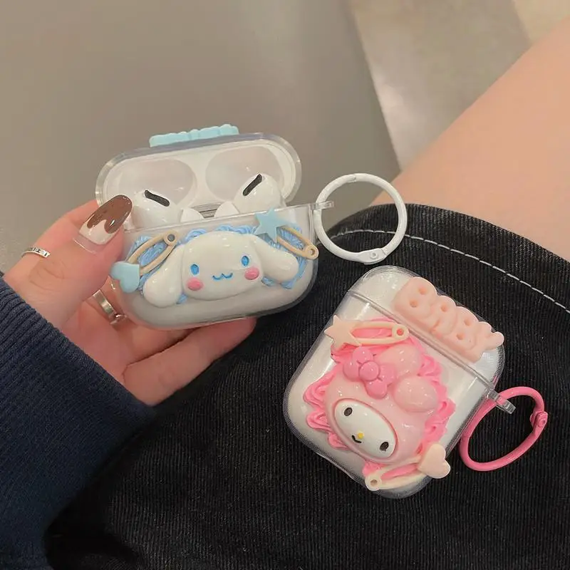 Чехол для наушников Apple AirPods 1 2 3 мультяшный 3D чехол беспроводных Pro совместимый с