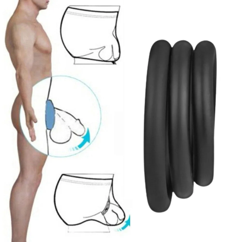 

3pcs Men Sexy Transparent High Elastic Thong C-Strap Ring Circle Underwear Men Sexy Healthy C-Strap Ball Lifter​ Underwear