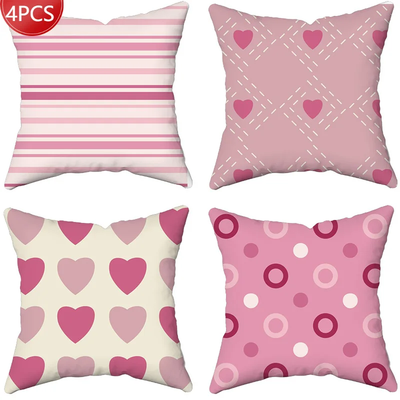 

Декоративная подушка для дома и офиса, наволочка для подушки для спальни, дивана, автомобиля, наволочка для подушки серии розовых цветов