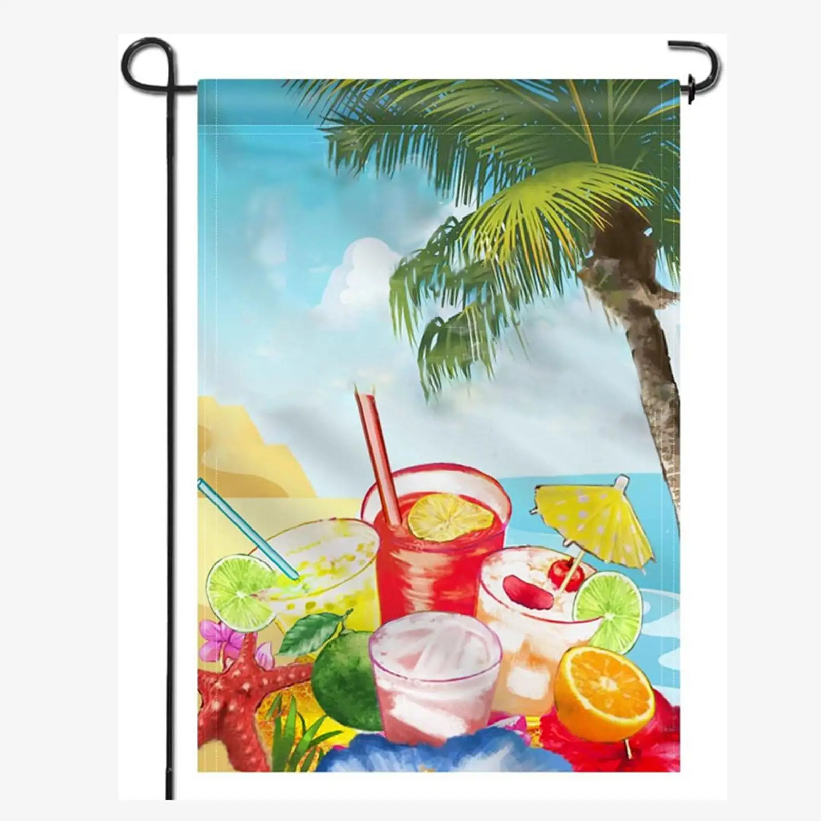 

1 Set Garden Flagpole Holder with NonWind Stand for Banner