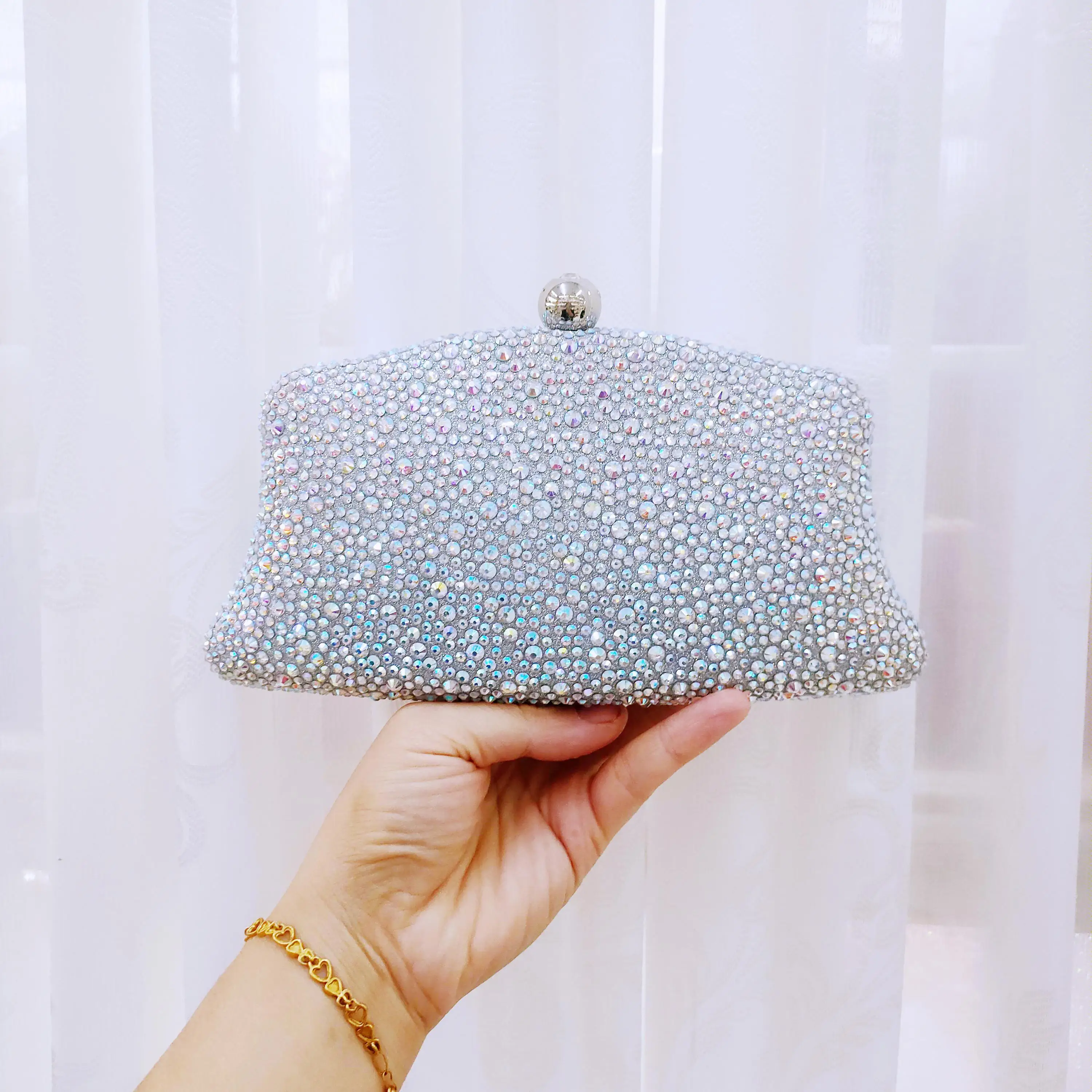 DGPEAFOWL Свадебные металлические клатчи вечерние коктейльные Стразы кошелек и