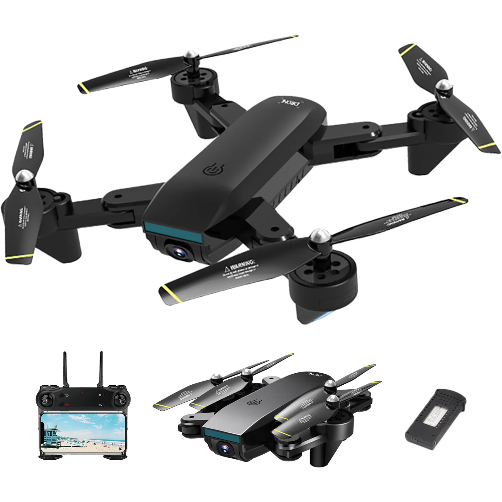 

SG700-D RC Drone 4K Ultra HD Dual Camera Aerial Photography FPV WiFi Foldable Remote Control Quadcopter Aircraft with 2 Batterie