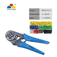 colors hsc816 4 crimping wire hand tool pliers set crimper multifuncional 4 16mm 11 5awg