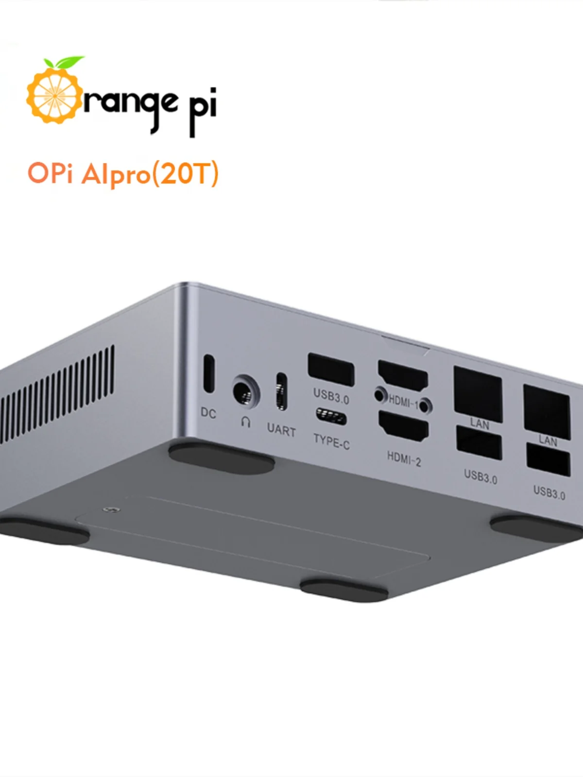 Макетная плата OrangePi AIPro 20T с металлическим корпусом (может использоваться только