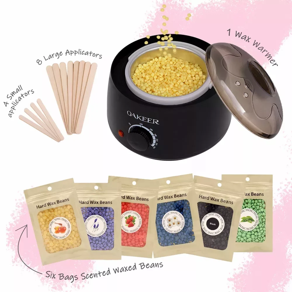 

NEW2023 in Warmer Heater Depilation Hair Removal Waxing Dipping Pot Depilatory Wax Melt Kit Machine Epilator for Facial Bikini H