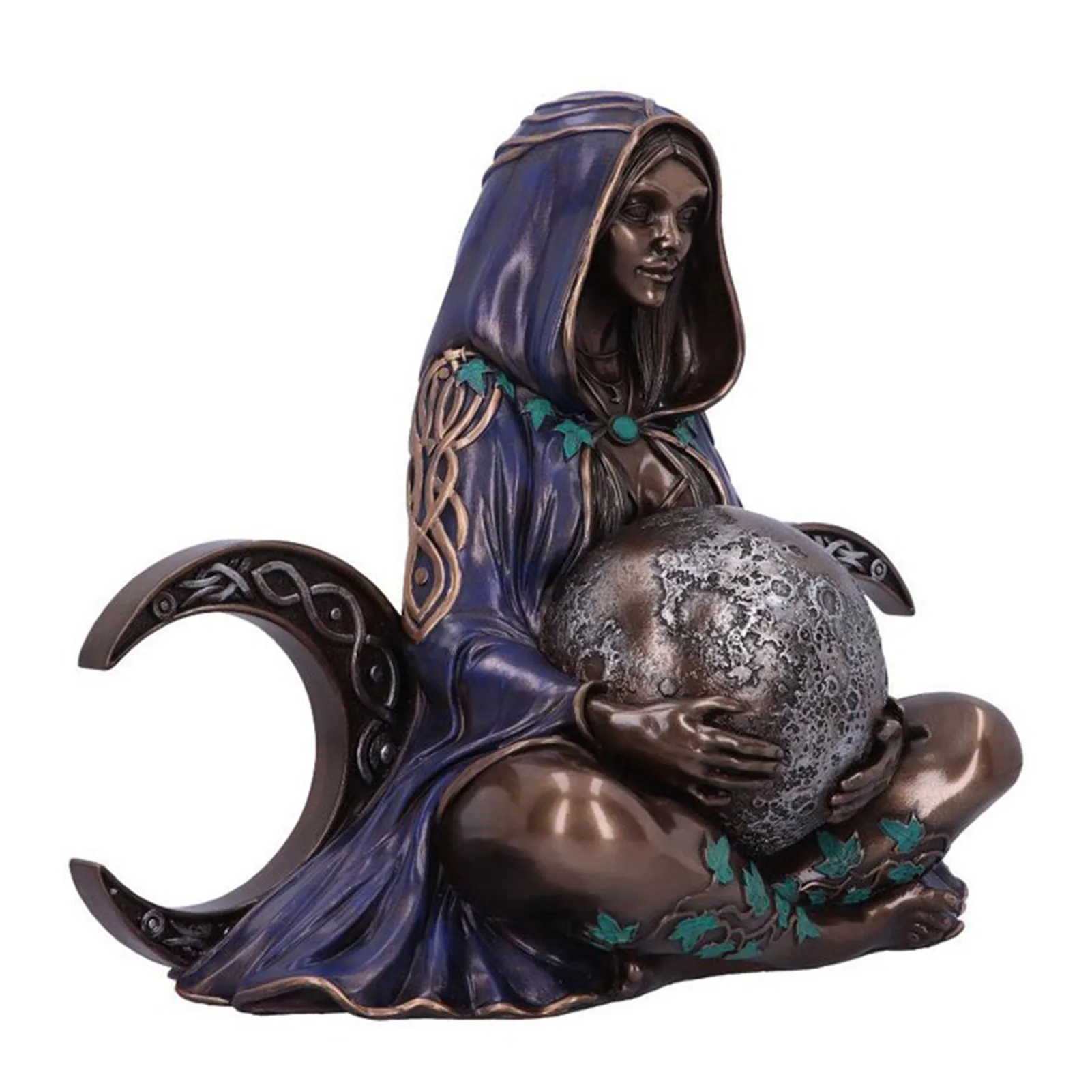 

New Mother Earth Art Statue Moon Millennial Gaia Statue Resin Mythic Nemesis Figurine Mother Earth Goddess Art Statue Home Decor