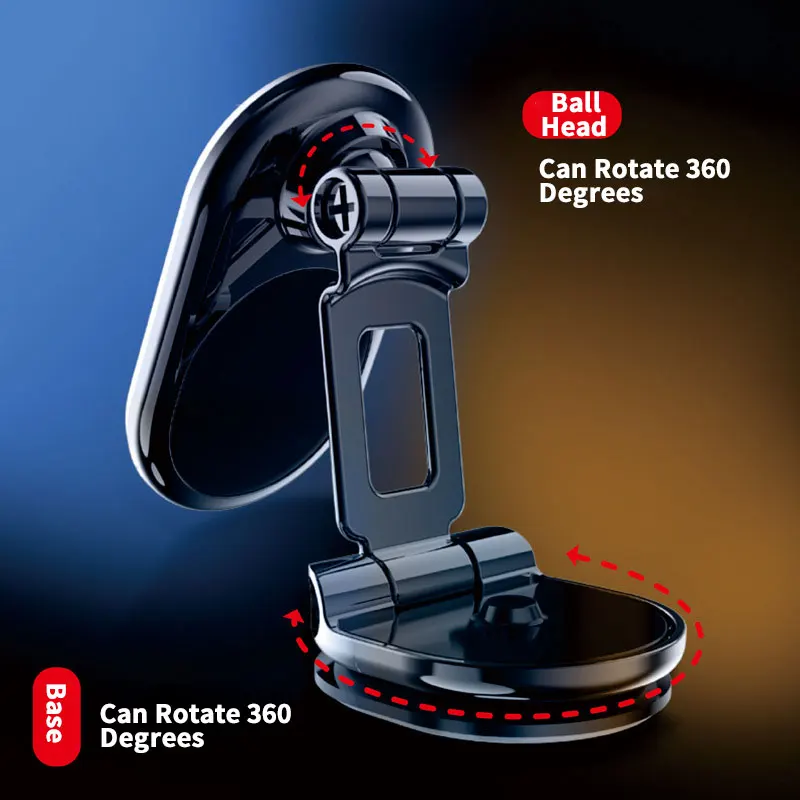 

Metal Magnetic Holder In Car Phone Stand Magnet Cellphone Bracket Car With Suction Cup Magnetic Holder For IPhone Samsung Huawei