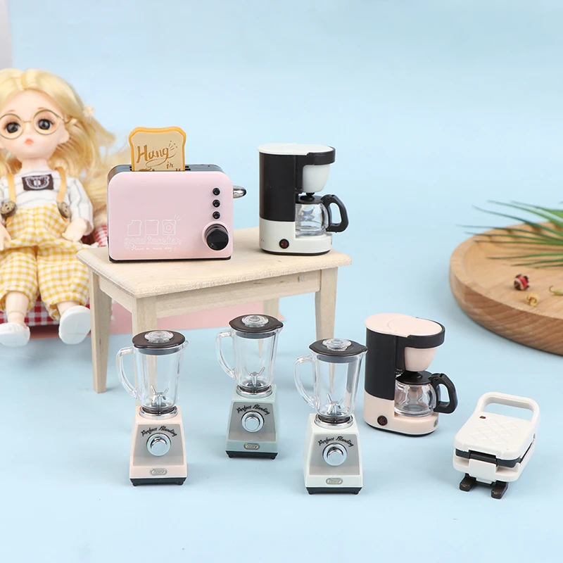 1:12 миниатюрная кофеварка для кукольного домика кухонная хлебопечка
