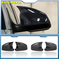 side wing rearview mirror cover cap for bmw 5 6 7 series e60 e61 e63 e64 f01 f02 f04 f06 f07 f10 f11 f12 f13 carbon fiber black