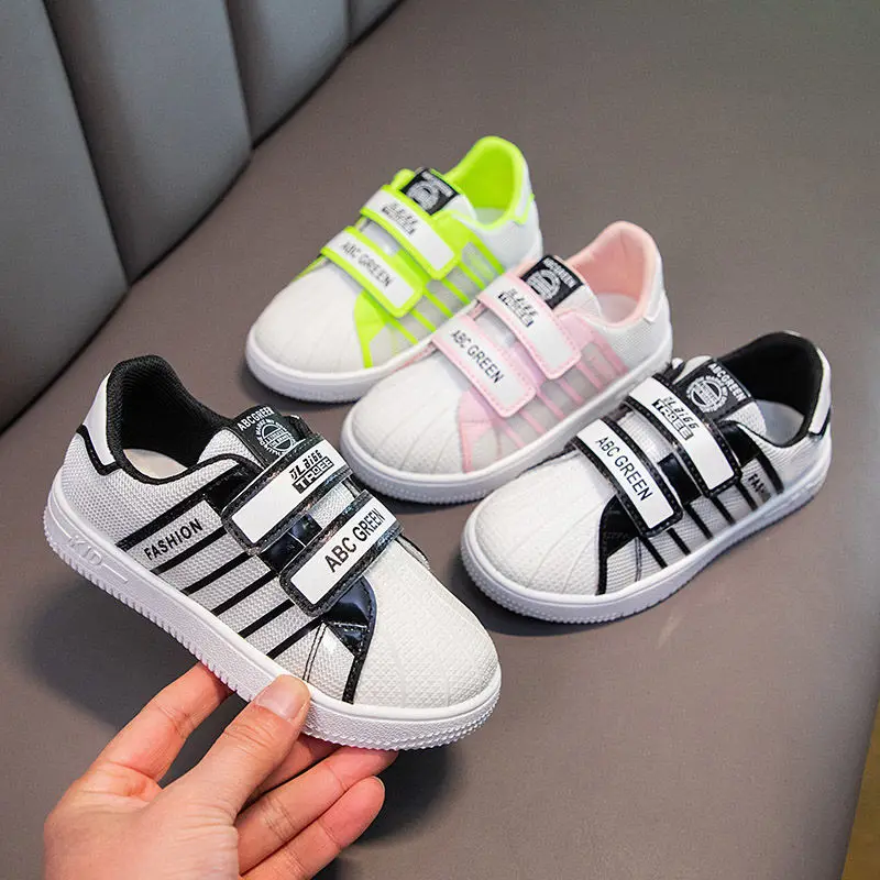 

Children's Casual Shoes Spring Autumn Boys Girls Fashion Sneakers Baby Leather Trainers Kids School Casual Soft Running Shoes
