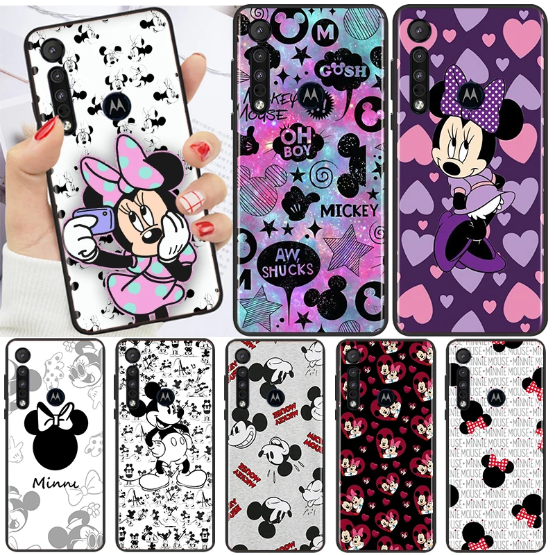 

Disney Mickey mouse print For Motorola G8 G9 G Edge E7 E20 G60S G50 X30 S30 G71 G51 G22 30 G41 G31 S Power Black Phone Case