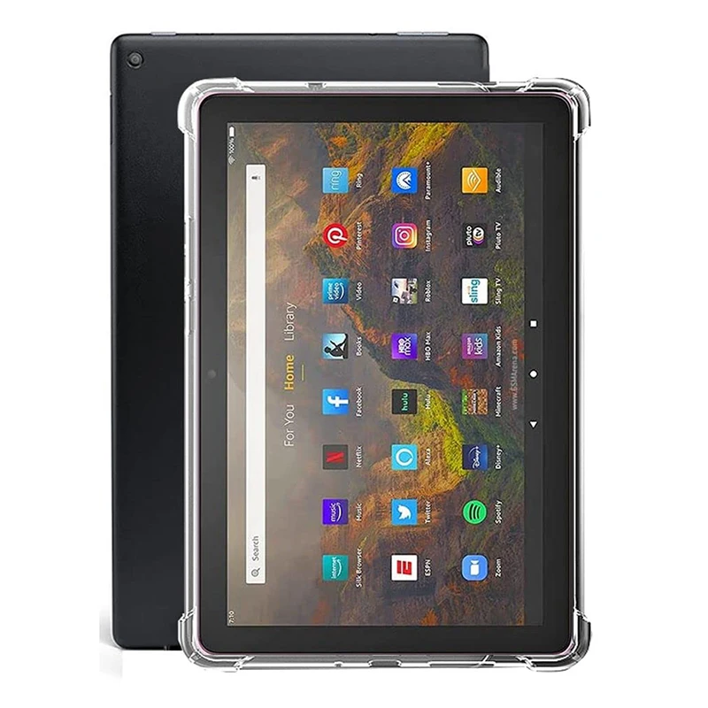 

Противоударная Силиконовая задняя крышка для нового планшета Kindle Fire HD 10 и 10 Plus 11 поколения выпуска 2021 года