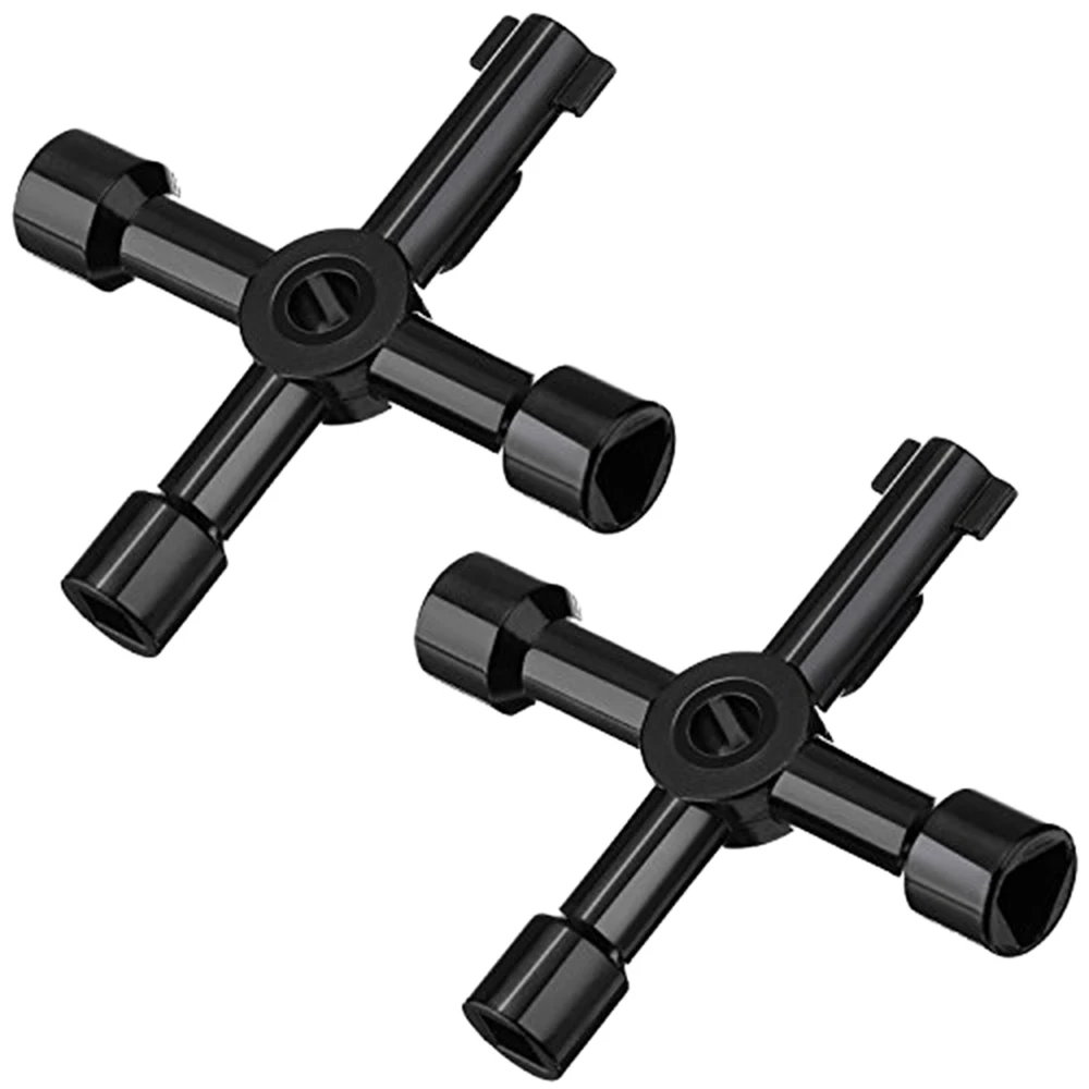 

2 Pack 4-Way Multi-Functional Utilities Key For Electric Water Gas Meter Box Cupboard Cabinet Opening Key