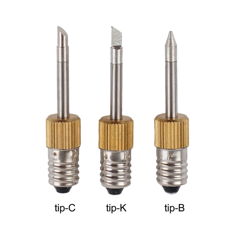 

Soldering Iron Tip E10 Interfaces Steel Welding Tips Anti-Corrosion USB Soldering Tip Set For Wire Tinning Welding